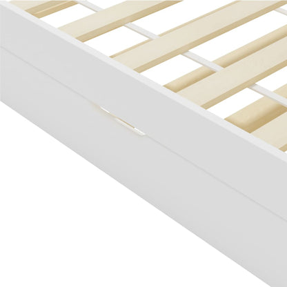 vidaXL Sofa Bed Frame | White | Pine wood, Plywood | Single/Double