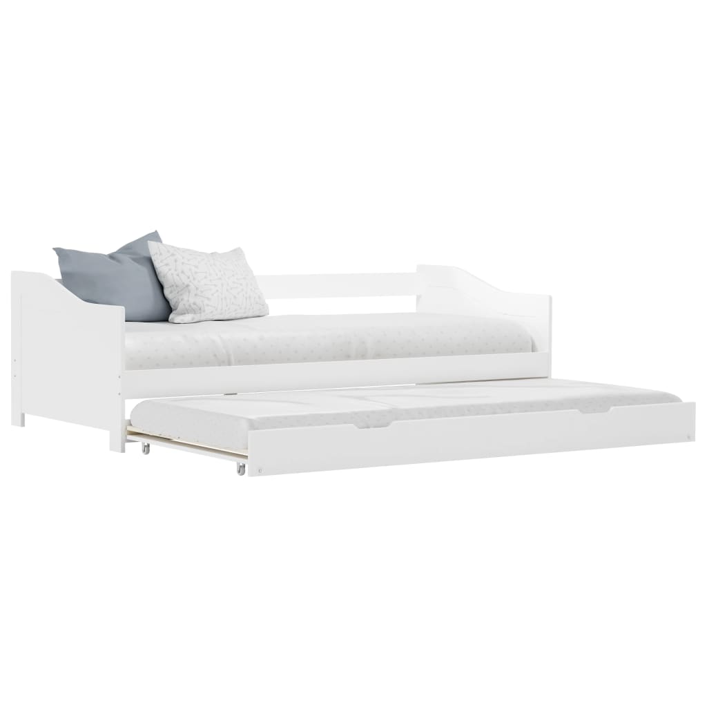 vidaXL Sofa Bed Frame | White | Pine wood, Plywood | Single/Double