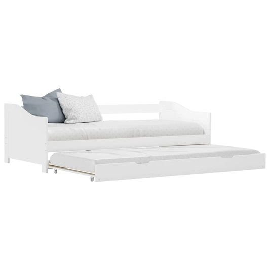 vidaXL Sofa Bed Frame | White | Pine wood, Plywood | Single/Double