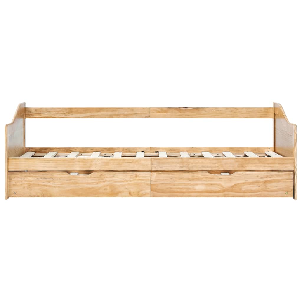 vidaXL Sofa Bed Frame | Natural Pine | Pine Wood Frame | 90 x 200 cm