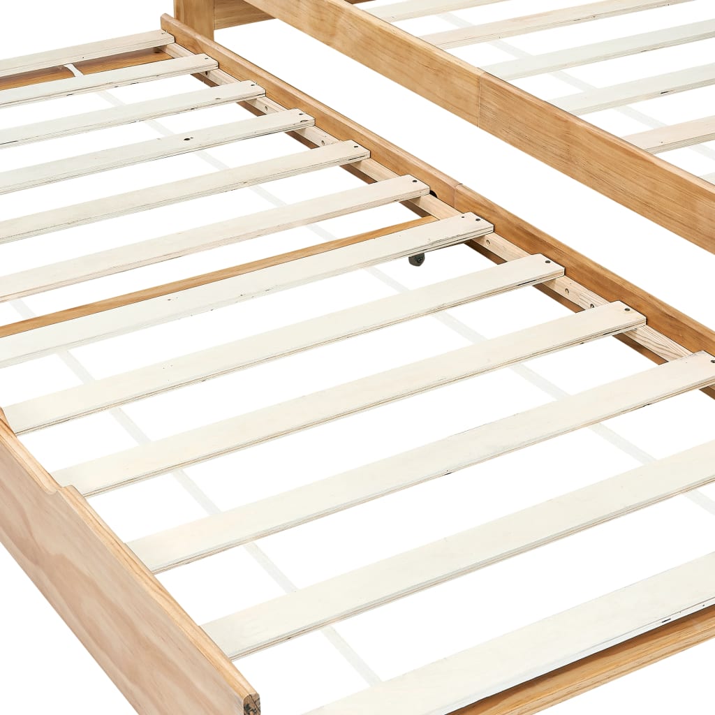 vidaXL Sofa Bed Frame | Natural Pine | Pine Wood Frame | 90 x 200 cm
