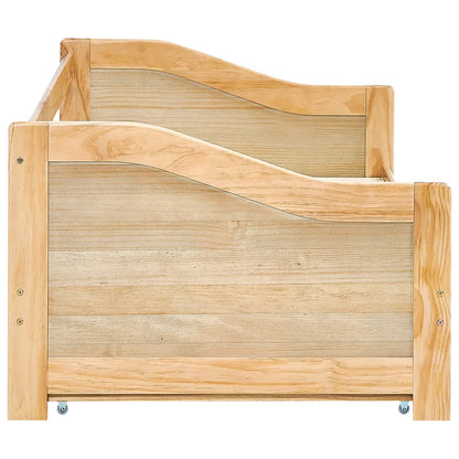 vidaXL Sofa Bed Frame | Natural Pine | Pine Wood Frame | 90 x 200 cm