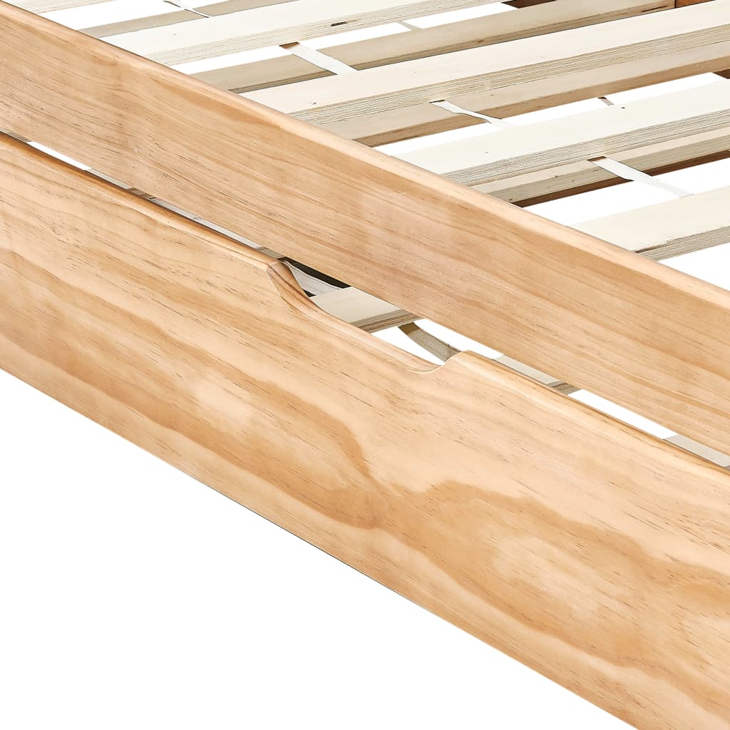 vidaXL Sofa Bed Frame | Natural Pine | Pine Wood Frame | 90 x 200 cm