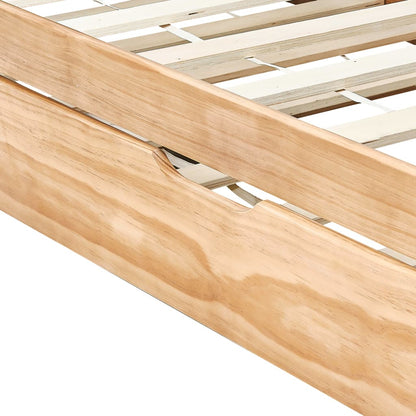 vidaXL Sofa Bed Frame | Natural Pine | Pine Wood Frame | 90 x 200 cm