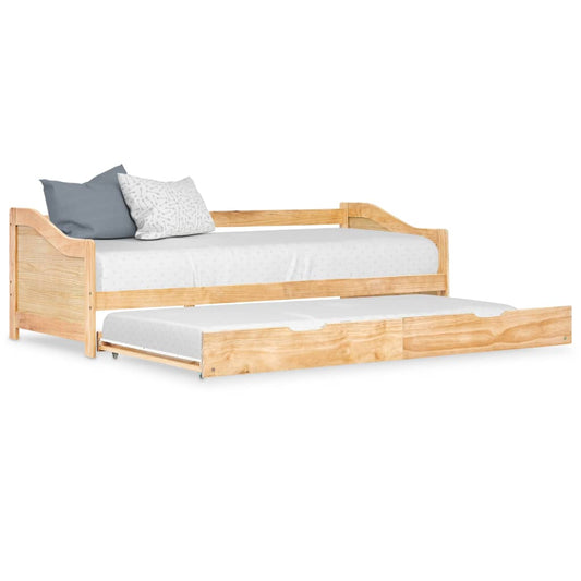 vidaXL Sofa Bed Frame | Natural Pine | Pine Wood Frame | 90 x 200 cm