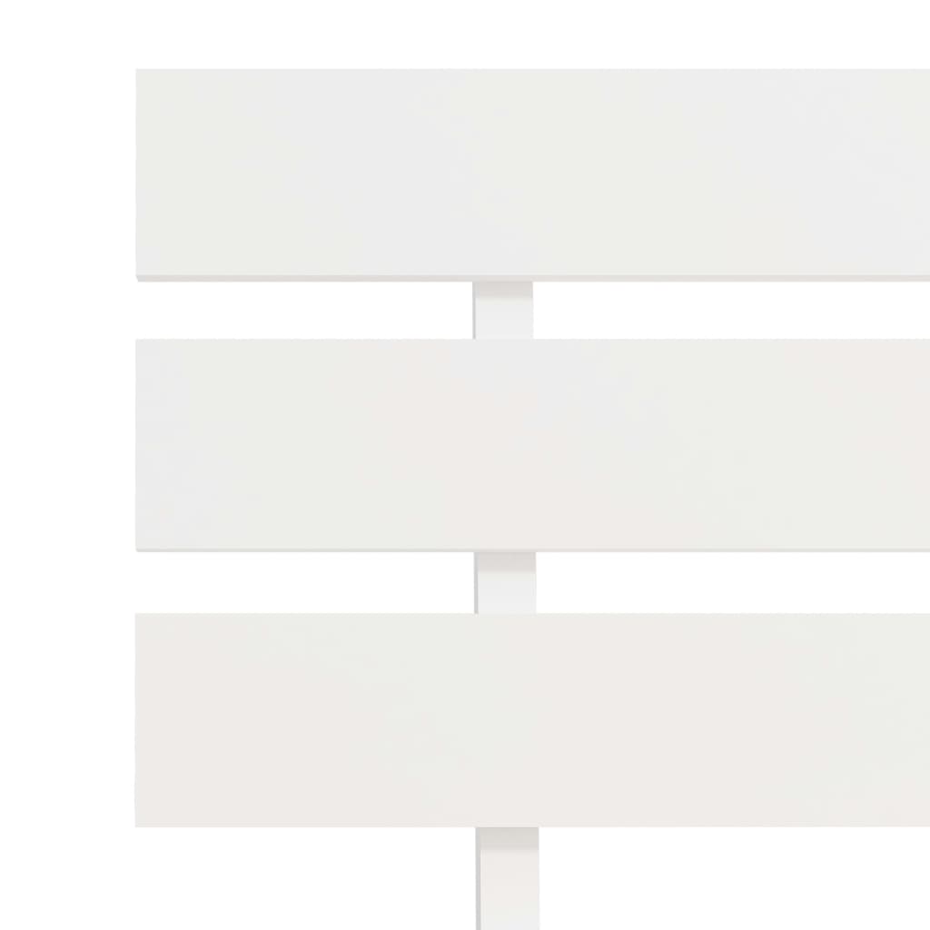 vidaXL Bed Frame | White | Solid pine wood, plywood | Single |  Durable