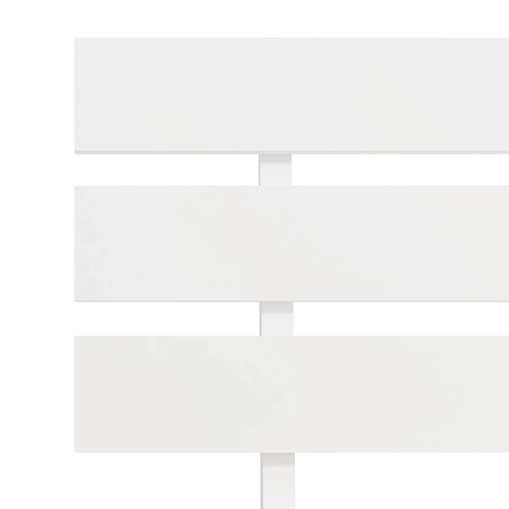 vidaXL Bed Frame without Mattress White Solid Pine Wood 120x200 cm