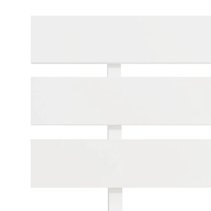 vidaXL Bed Frame without Mattress White Solid Pine Wood 120x200 cm