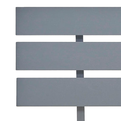 vidaXL Bed Frame | Grey | Solid Pine Wood and Plywood | Single | Durable