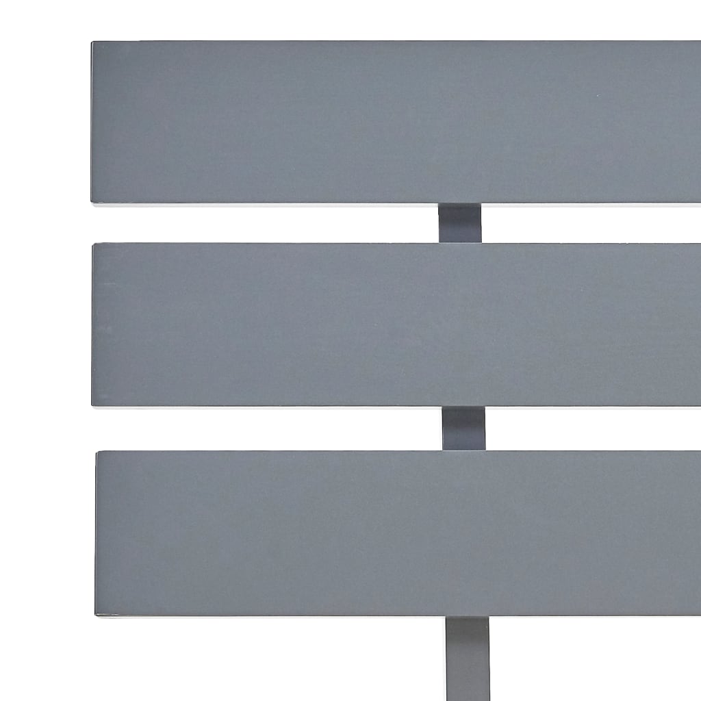 vidaXL Bed Frame | Grey | Solid pine wood, plywood | Double | Durable