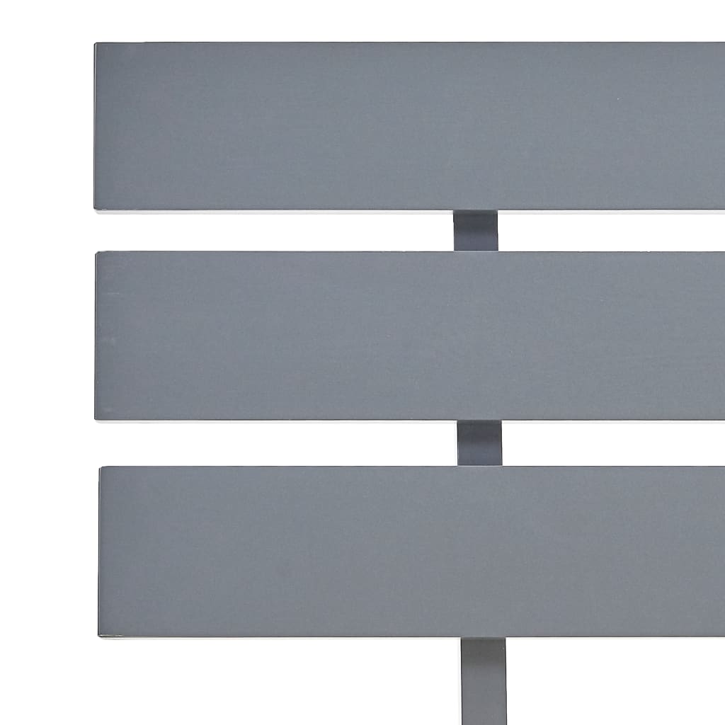 vidaXL Bed Frame | Grey | Solid Pine Wood and Plywood | 160x200 cm | Durable