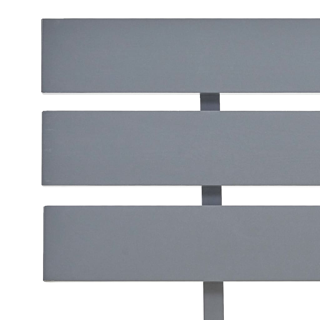 vidaXL Bed Frame | Grey | Solid pine wood and plywood | Super King | Durable