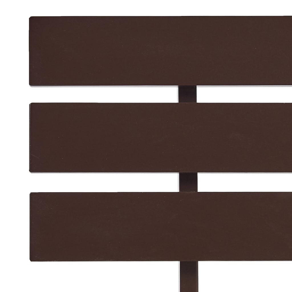 vidaXL Bed Frame | Dark Brown | Solid pine wood, plywood | Double | Durable