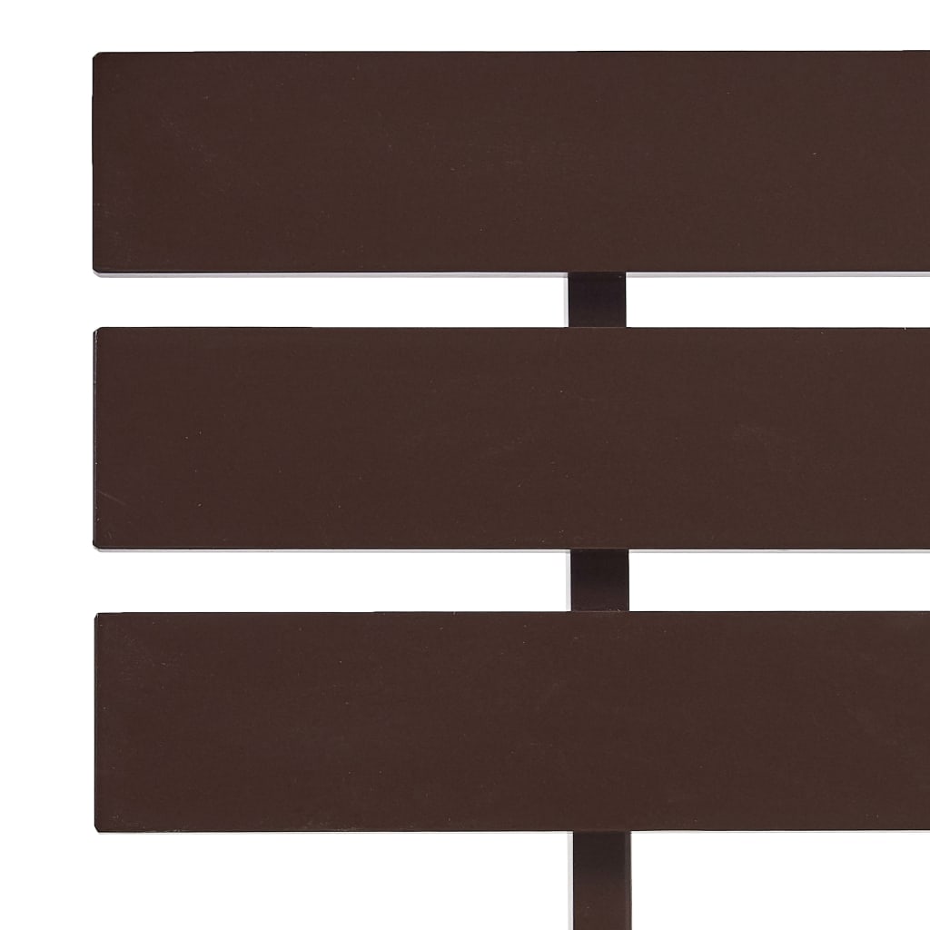vidaXL Bed Frame | Dark Brown | Solid pine wood frame and plywood slats