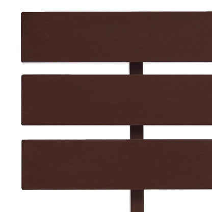 vidaXL Bed Frame | Dark Brown | Solid pine wood frame and plywood slats
