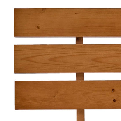 vidaXL Bed Frame | Honey Brown | Solid pine wood, Plywood | Single | Durable