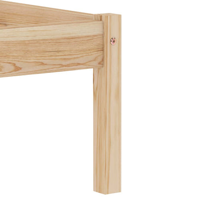 vidaXL Bed Frame without Mattress Solid Pine Wood 120x200 cm