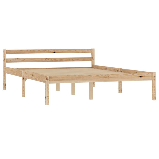 vidaXL Bed Frame without Mattress Solid Pine Wood 140x200 cm