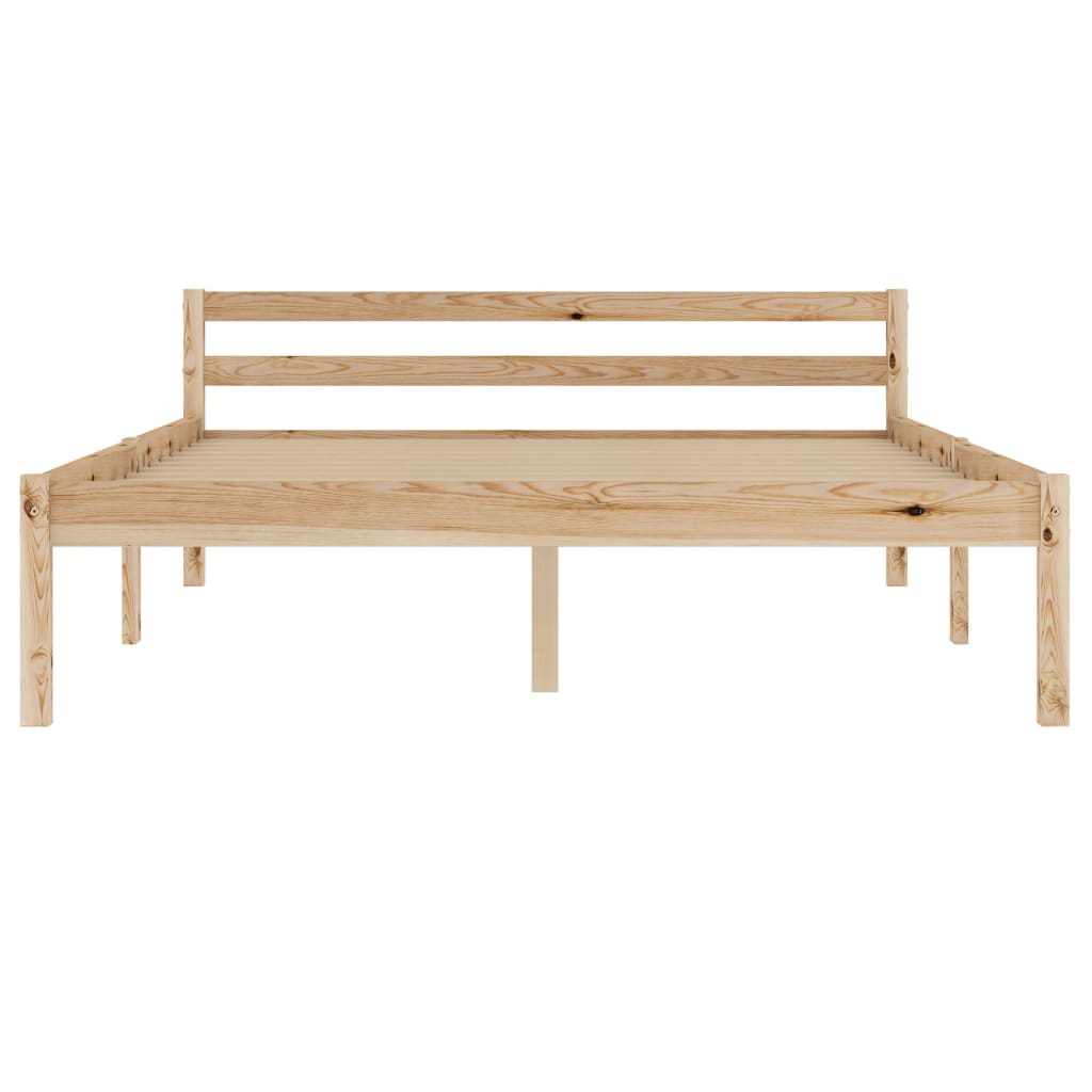 vidaXL Bed Frame without Mattress Solid Pine Wood 140x200 cm