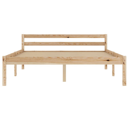 vidaXL Bed Frame without Mattress Solid Pine Wood 140x200 cm