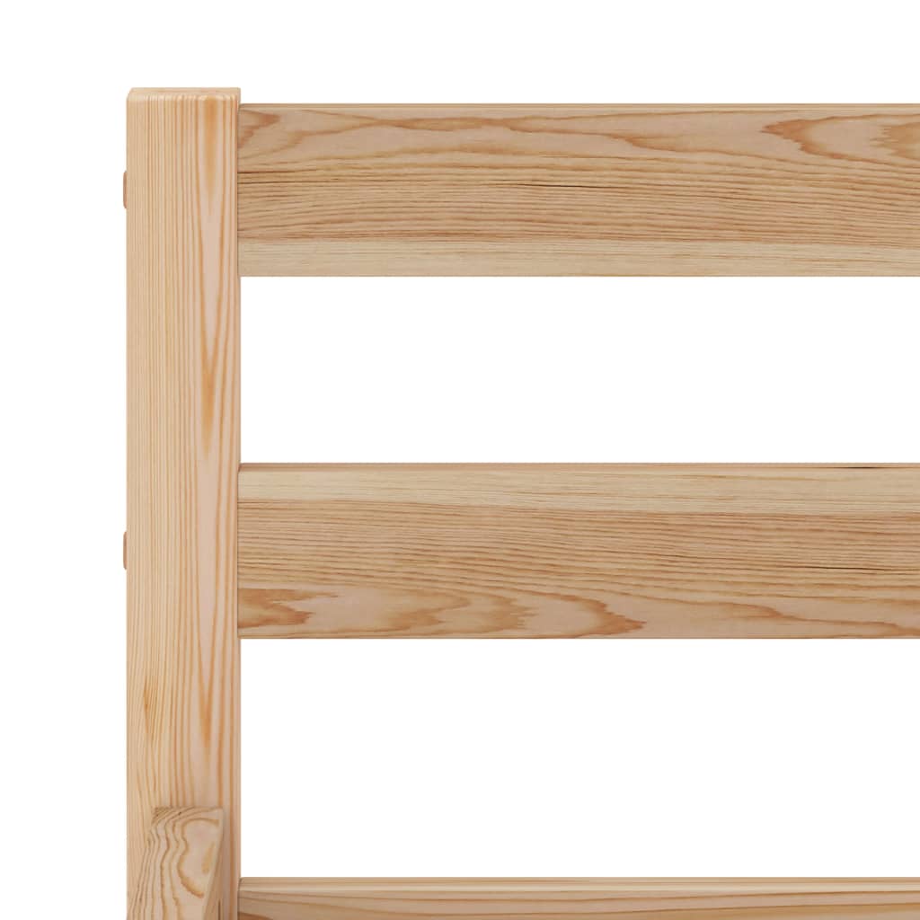 vidaXL Bed Frame without Mattress Solid Pine Wood 140x200 cm