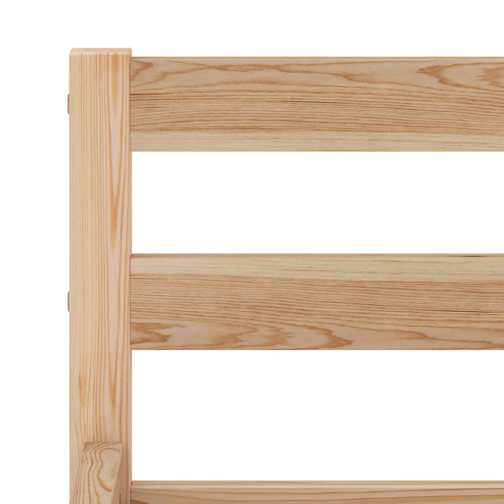 vidaXL Bed Frame without Mattress Solid Pine Wood 180x200 cm Super King