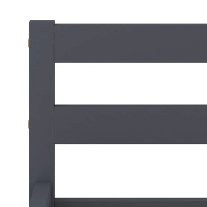 vidaXL Bed Frame | Grey | Solid pine wood | 140x200 cm | Durable | Bed Frame