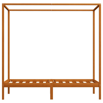 vidaXL Bed Frame | Honey brown | Solid pine wood | Single | Bed Frame