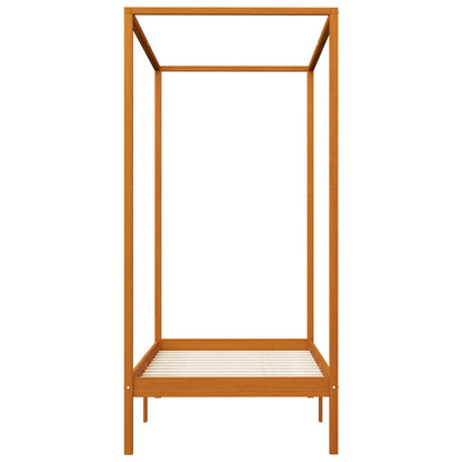 vidaXL Bed Frame | Honey brown | Solid pine wood | Single | Bed Frame