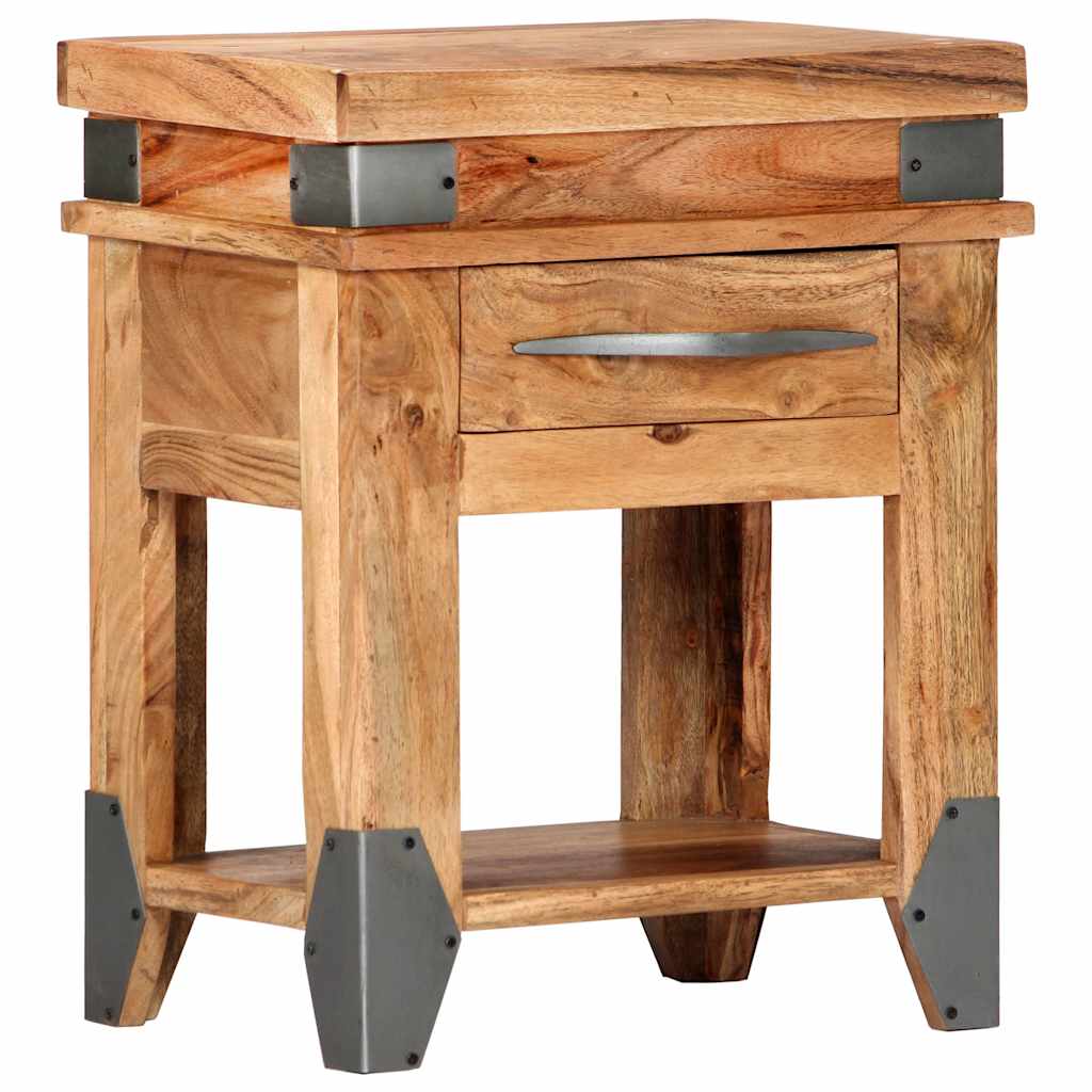 vidaXL Bedside Cabinet 40x30x51 cm Solid Acacia Wood
