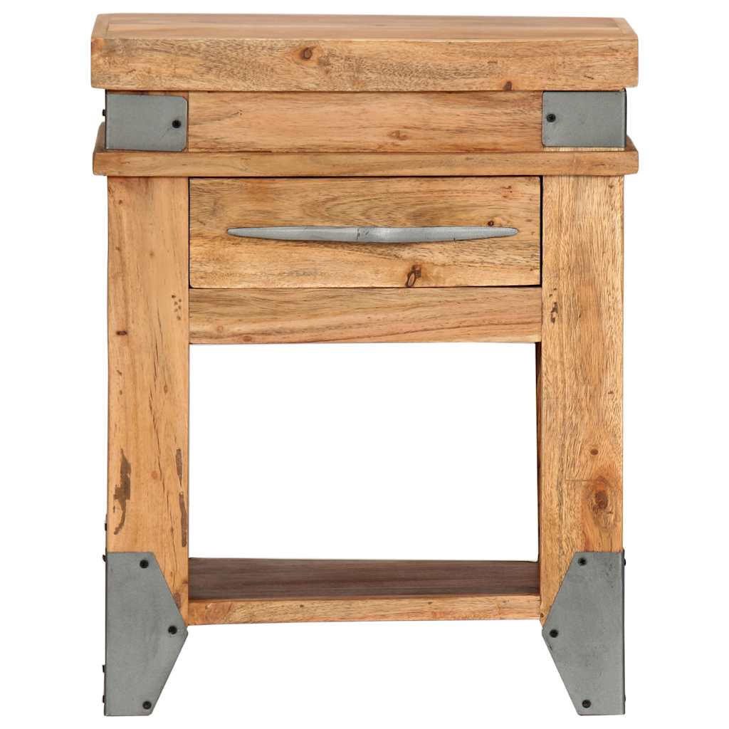 282749 vidaXL Bedside Cabinet 40x30x51 cm Solid Acacia Wood