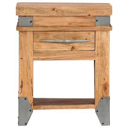 282749 vidaXL Bedside Cabinet 40x30x51 cm Solid Acacia Wood