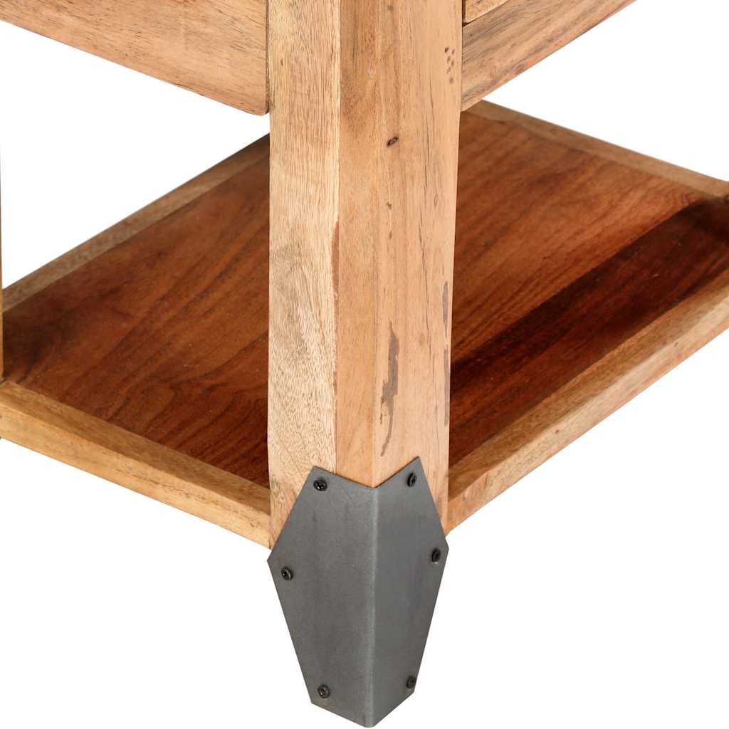282749 vidaXL Bedside Cabinet 40x30x51 cm Solid Acacia Wood