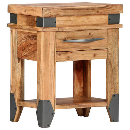 282749 vidaXL Bedside Cabinet 40x30x51 cm Solid Acacia Wood