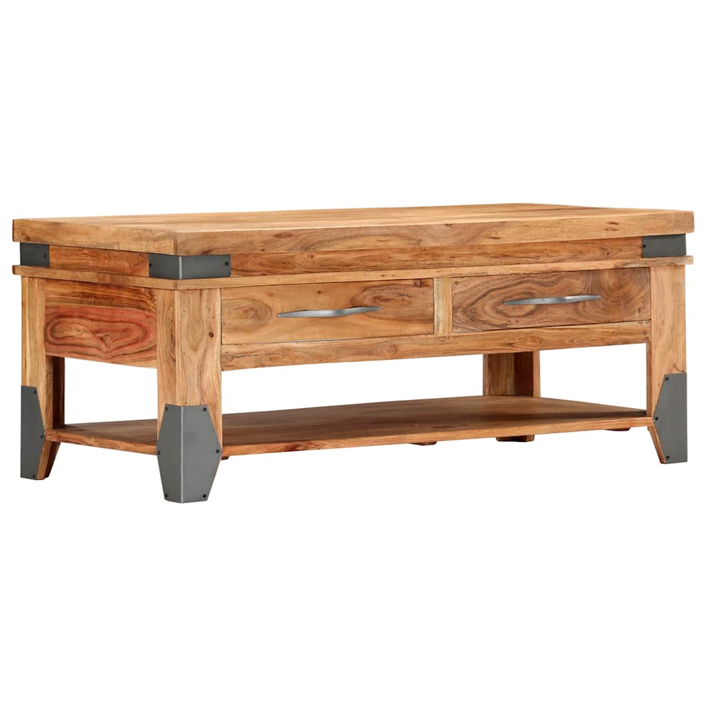 282751 vidaXL Coffee Table 110x52x45 cm Solid Acacia Wood