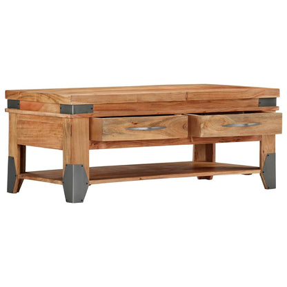 282751 vidaXL Coffee Table 110x52x45 cm Solid Acacia Wood