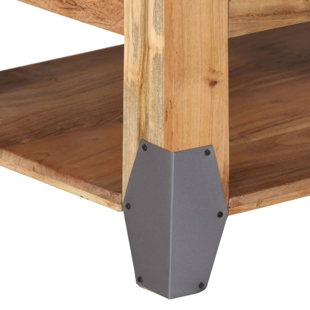 vidaXL Coffee Table 110x52x45 cm Solid Acacia Wood