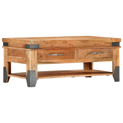 282751 vidaXL Coffee Table 110x52x45 cm Solid Acacia Wood