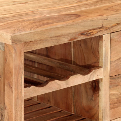 vidaXL Kitchen Trolley 80x45x91 cm Solid Acacia Wood