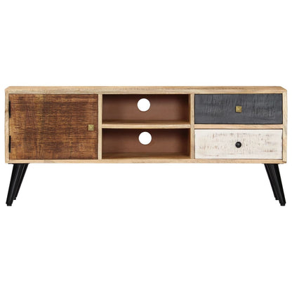 vidaXL TV Cabinet 115x30x47 cm Solid Mango Wood