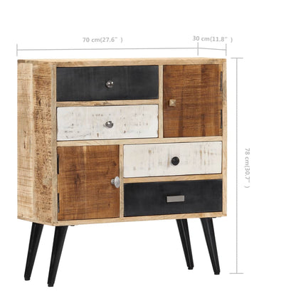 vidaXL Sideboard | Natural Mango Wood | Solid Mango Wood | Medium | Sideboard