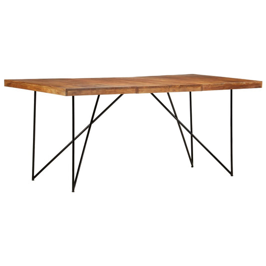 282881 vidaXL Dining Table 180x90x76 cm Solid Acacia Wood
