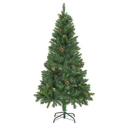 284314 vidaXL Artificial Christmas Tree with Pine Cones Green 150 cm