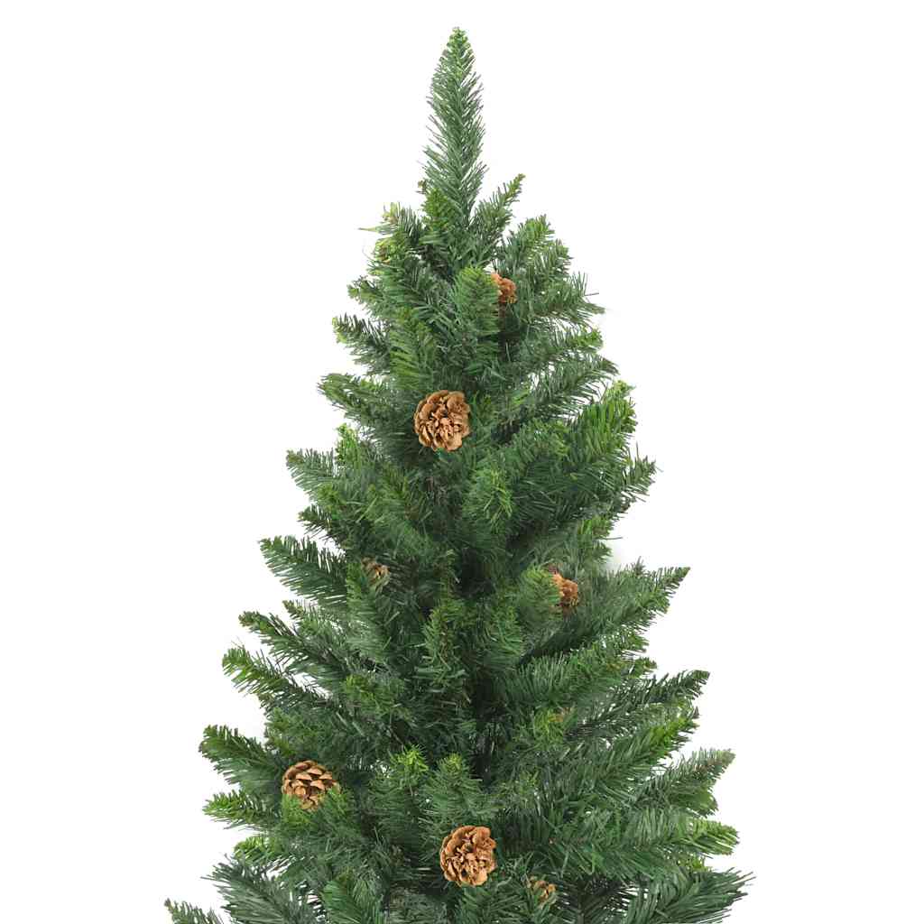 284314 vidaXL Artificial Christmas Tree with Pine Cones Green 150 cm