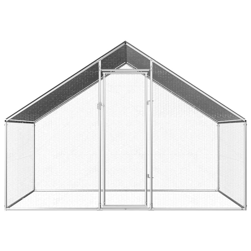 vidaXL Outdoor Chicken Cage 2.75x2x1.92 m Galvanised Steel
