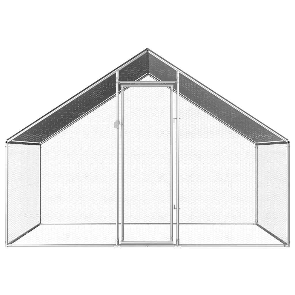vidaXL Outdoor Chicken Cage 2,75x2x1,92 m Galvanised Steel