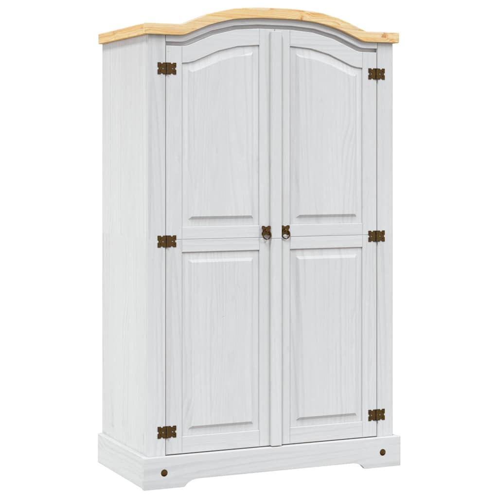 vidaXL Wardrobe | White body with brown top