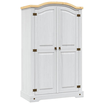 vidaXL Wardrobe | White body with brown top