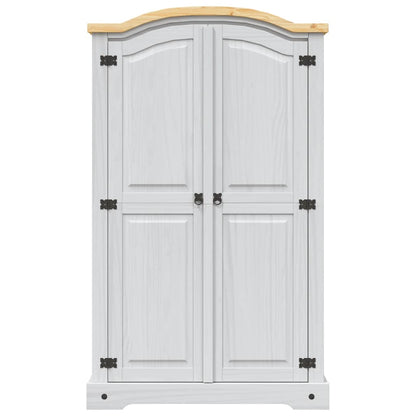 vidaXL Wardrobe | White body with brown top