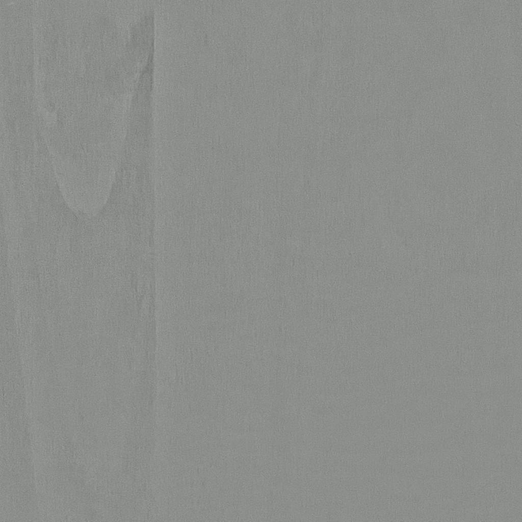 vidaXL Wardrobe | Grey Body with Brown Top | Solid Pinewood | Large | Wardrobe